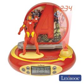 Rádio Despertador  Iron Man RP510AV (Vermelho -  Digital - Função Snooze - Pilhas)