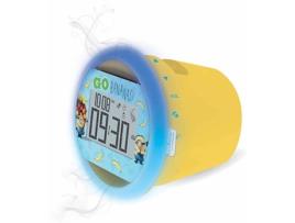Rádio Despertador  Minions CS100DES Olfativo (Amarelo -  Digital - Função Snooze - Pilhas)