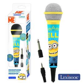 Microfone Dinâmico Unidirecional Com Cabo Minions Lexibook