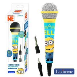 MICROFONE DINÂMICO UNIDIRECIONAL C/ CABO MINIONS LEXIBOOK