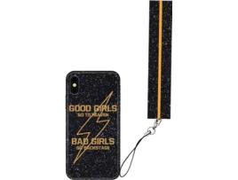 Capa iPhone X, XS BENJAMINS Badgirls Preto