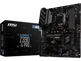 Motherboard MSI Z390-A Pro (Socket LGA1151 - Intel Z390 - ATX )