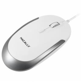 Macally - Rato DynaMouse USB (white/silver)