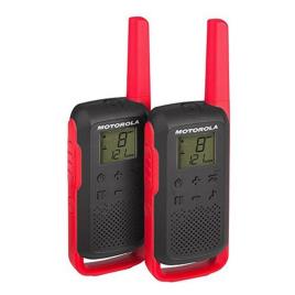 Walkie-Talkies Motorola T62 LCD 8 Km (2 pcs) Preto Vermelho