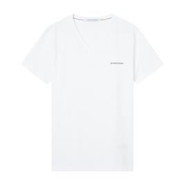 T-shirt de decote em V slim stretch Micro CK