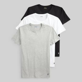 Polo Ralph Lauren Lote de 3 t-shirts com gola redonda