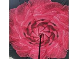 Guarda-Chuva Invertido com Gancho Flor Avermelhada 1