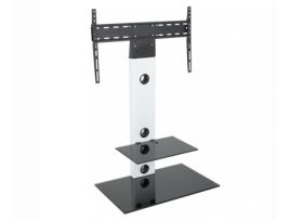 Suporte de Colunas para TV KING Cantilever Retangular Branco e Prateado