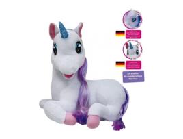 Redstring Peluche Unicornio Luna Cuentacuentos ¡Habla Mueve Sus Ojos Boca Y Su Cuerno Se Ilumina Dimian Rs412201