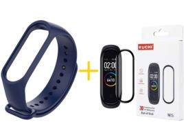 Bracelete + Película Xiaomi Mi Band 5 KUCHI Silicone (Roxo)