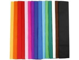 Pack 15 Folhas Papel Crepe CREOTIME MultiCor