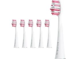 Recargas de Escova de Dentes Elétrico AILORIA Extra Clean Rosa 6 Un (Shine Bright)