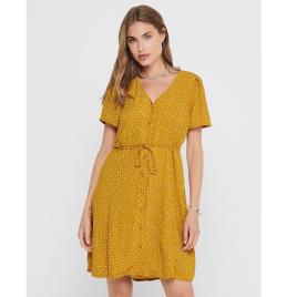 Vestido evasé às bolas