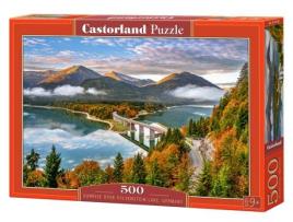 Castorland Sunrise Over Sylvenstein Lake Germany 500 Pcs Puzzle 500 Peças
