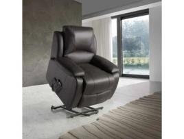 Poltrona Elétrica ECO-DE Relax Castanho (Pele - 85 x 75 x 103 cm)