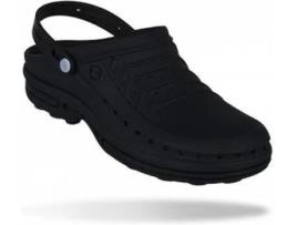Soca WOCK Clog Palmilha Profissional Preto com Presilha (43- 44)