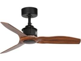 Ventoinha de Teto FARO BARCELONA Mini Just Fan Castanho (9 W - Diâmetro 81 cm)