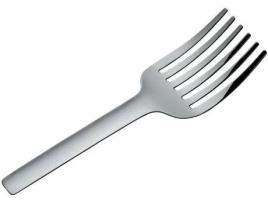 Garfo de Servir Esparguete ALESSI Tibidabo (Cinzento - Aço Inoxidável - 	26 x 7 cm)