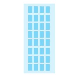 alt-1992027 :Etiquetas Rectangulares Herma 12x19mm Azul Claro 5 Folhas 160Und (3643)