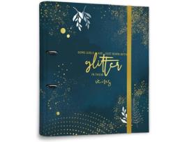 Dossier ERIK EDITORES 2 Argolas Premium Glitter (32x28 cm)
