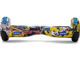 Hoverboard E-RIDES Graffiti Amarelo (Velocidade Máx: 12 km/h)