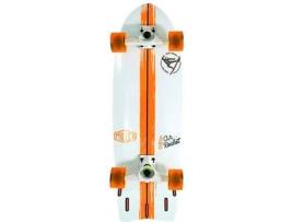 Surfskate MILLER Sean Gunning - 32.5' Laranja, Branco (90x25x2.5cm)