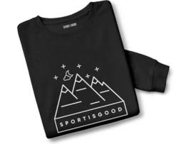 Camisola para Homem SPORT IS GOOD Sportisgood Preto para Esqui (L)