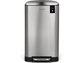 Caixote do Lixo LES COLLECTORS N°875 (Prateado - Aço Inoxidável - 40 L)