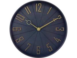 Relógio de Parede THINIA HOME Vintage (Ouro Preto - 27,3 cm)