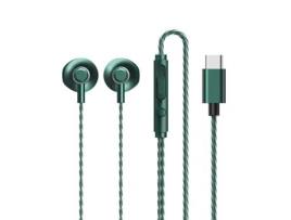 Fones Remax Usb Type C Rm-711 com Fio Verde