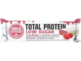 Barra Proteíca GOLDNUTRITION Low Sugar Covered Strawberry & Chocolate (30 gr)