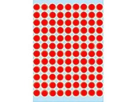 Etiqueta Redonda HERMA Vermelho (0.8 cm)
