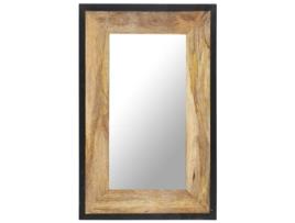 Espelho 80x50 cm madeira de mangueira maciça