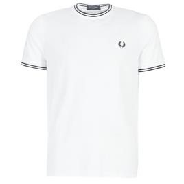 Fred Perry  T-Shirt mangas curtas TWIN TIPPED T-SHIRT  Branco Disponível em tamanho para homem. XXL,S,M,L,XL.Homem > Roupas > Camiseta