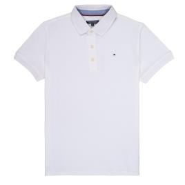 Tommy Hilfiger  Polos mangas curta KB0KB03975  Branco Disponível em tamanho para rapaz 4 ans,5 ans,6 ans.Criança > Menino > Roupas > Polos