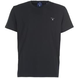 Gant  T-Shirt mangas curtas THE ORIGINAL SOLID T-SHIRT  Preto Disponível em tamanho para homem. XXL,S,M,L,XL.Homem > Roupas > Camiseta