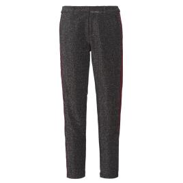 Maison Scotch  Calças TAPERED LUREX PANTS WITH VELVET SIDE PANEL  Cinza Disponível em tamanho para senhora. S,M,XS.Mulher > Roupas > Calças