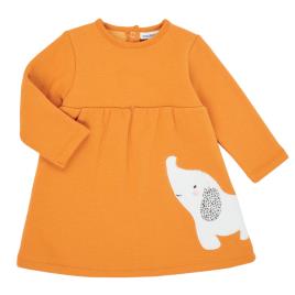 Noukie's  Vestidos curtos Z050083  Laranja Disponível em tamanho para rapariga. 3 mois,6 mois,1 mois.Criança > Menina > Roupas > Vestidos
