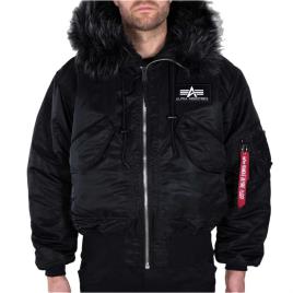 Alpha Industries Casaco 45p Custom 2XL Black / Black