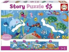 Puzzle EDUCA BORRASDidacta Story Mundo Submarino (Idade Mínima: 3 Anos - 26 Peças)