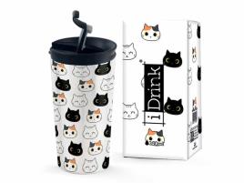 Caneca Térmica 350mL: Gatos