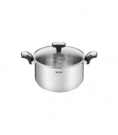 TACHO TEFAL EMOTION INDUÇÃO 24CM  TAMPA VIDRO - E3014604