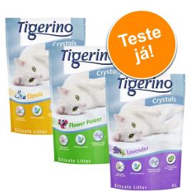 Tigerino Crystals 6 x 5 l - Pack de experimentação misto  - 4 variedades: classic, lavanda, flower power e aloe vera
