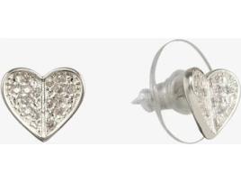 Brincos VILA NOVA Coração (Latão - Prateado - Tamanho Único)