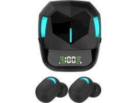 Auriculares Bluetooth KLACK® Gaming (In Ear - Microfone - Noise Cancelling  - Preto)