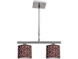 Candeeiro de Teto FABRILAMP Ipanema (Castanho - Metal - 42 cm)