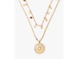 Conjunto de Colares VILA NOVA com Pendente (Latão - Dourado - Tamanho Único)