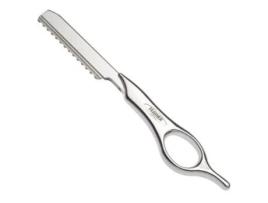Feather Styling Razor Knife Short Silver Feather