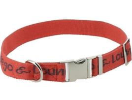 Coleira para Cães DIEGO&LOUNA Ajustável (Vermelho - 60cm - Nylon - L - Porte Grande)