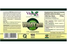 Suplemento Alimentar VBYOTICS Wild Yam (100 cápsulas)